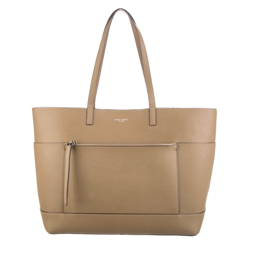 Henri Bendel Southstreet Carryall Large Saffiano Leather Tote & Shoulder Bag